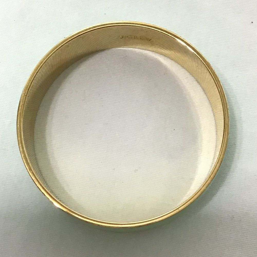 J. Crew Green Gold Metal Bangle - Picture 2 of 5